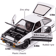 Toyota AE86 1:24 diecast scale miniature car model
