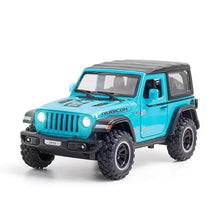 Jeep Wrangler Rubicon 1:18 diecast Scale Model car with Removable Top  - Big Size