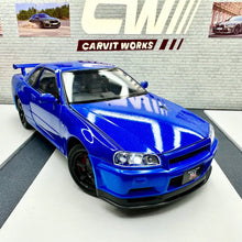 Nissan Skyline GT-R R34 Super Model 1:18 diecast scale model car miniature - Big Size
