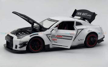 Nissan GTR-R R35 Schafer 1:18 diecast scale model miniature car - Big Size