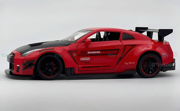 Nissan GTR-R R35 Schafer 1:18 diecast scale model miniature car - Big Size